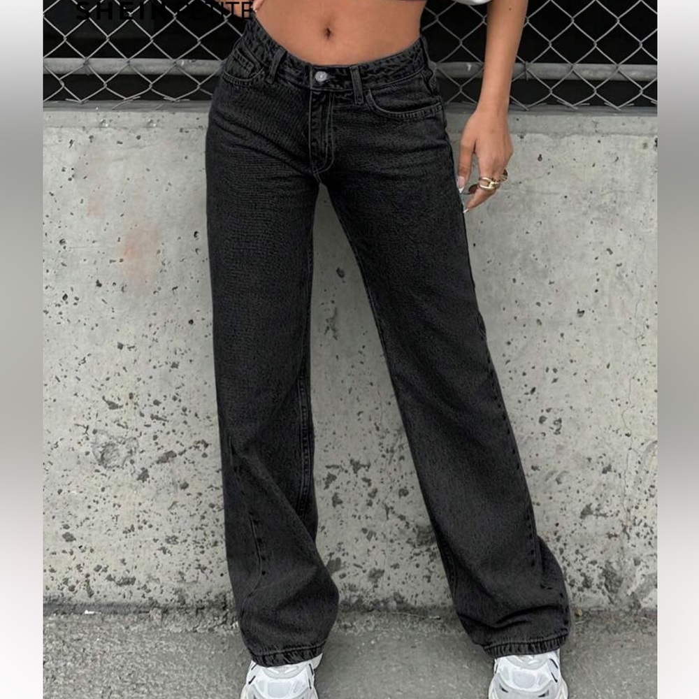 Brand new black jeans size xxsmall (cut a little bigger)